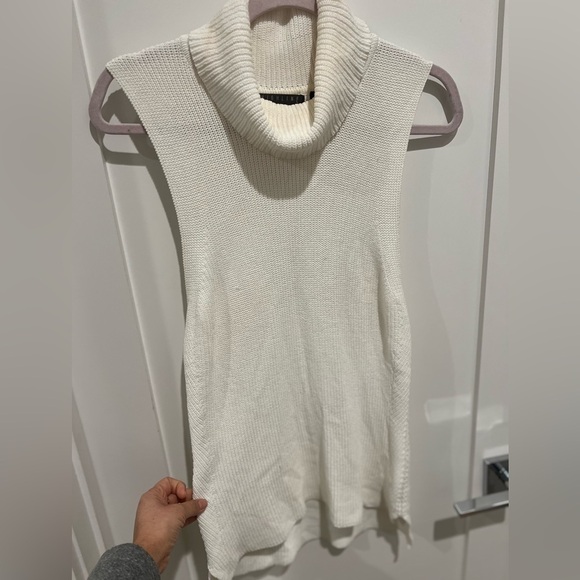 Highline Turtleneck Sweater Vest Casual Ribbed Knit Sweaters size S - Picture 2 of 5